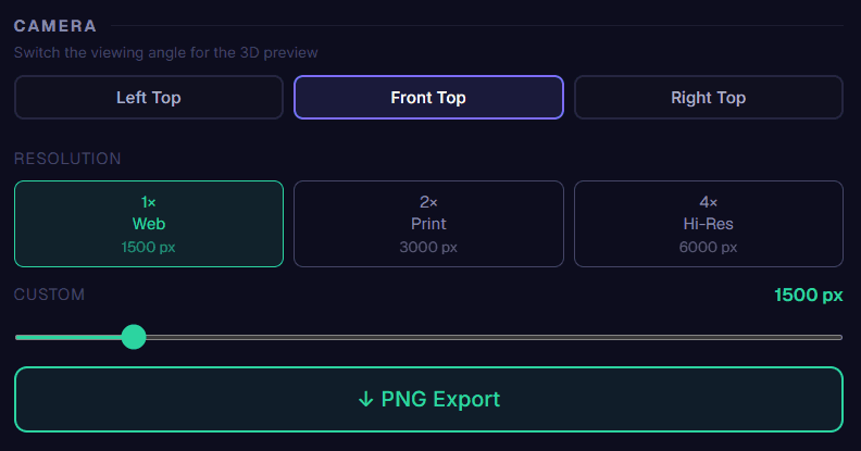 PNG export result